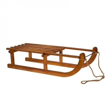 BROWN WOODEN SLEDGE  36X80Χ20CM