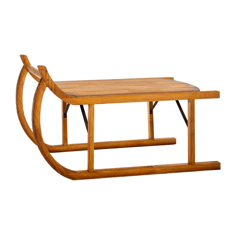 BROWN WOODEN SLEDGE 56X42X100CM