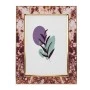 BROWN BEIGE METAL PHOTO FRAME WITH EMBOSSED DIGITAL PRINTING AND LIQUID GLASS EFFECT 21,5X16,5CM