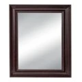 BROWN PLASTIC RECTANGLE MIRROR (WOOD EFFECT) 60X80CM