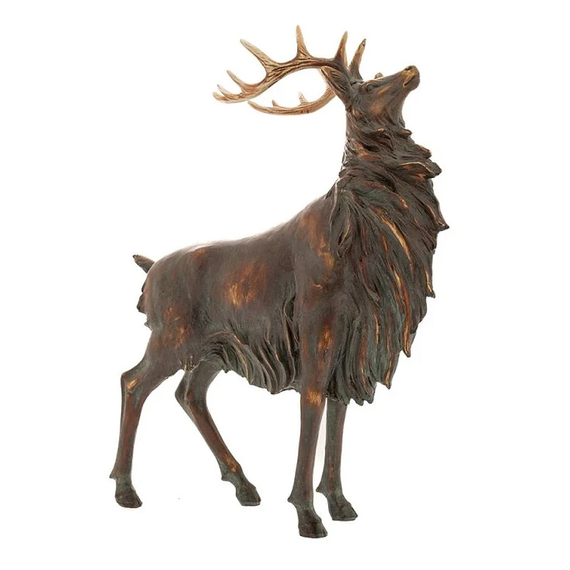 BROWN RESIN REINDEER 35.5Χ11Χ30.5CM