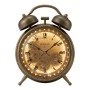 VINTAGE TABLE CLOCK IN BROWN COLOR WITTH LIGHT 30X24X8CM