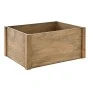 WOODEN CRATE 36X28X18CM FULLY ASSEMBLED AND DYED BROWN