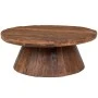 ROUND COFFE TABLE MADE OF WOOD IN BROWN COLOR 80X80X32CM