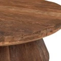 ROUND COFFE TABLE MADE OF WOOD IN BROWN COLOR 80X80X32CM