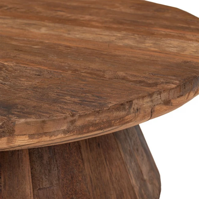 ΚΑΦΕ ΞΥΛΙΝΟ ΤΡΑΠΕΖΑΚΙ ΣΑΛΟΝΙΟΥ ΡΟΤΟΝΤΑ 80Χ80Χ32ΕΚ