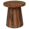 ROUND COFFE TABLE MADE OF WOOD IN BROWN COLOR 46Χ46Χ49CM