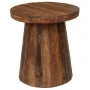 ROUND COFFE TABLE MADE OF WOOD IN BROWN COLOR 46Χ46Χ49CM