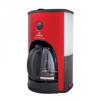 Filter coffee machine Human HU-2006 1,5L in black - red color