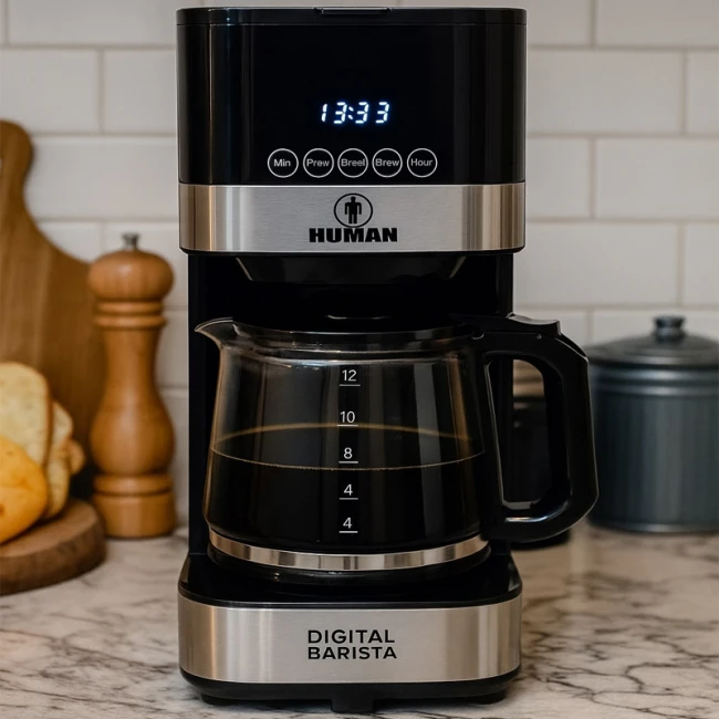 Καφετιέρα φίλτρου 900W Human HU-2013 Digital Barista