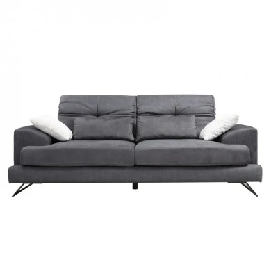 Frido Megapap fabric three seater couch in anthracite color 225x92x79cm.