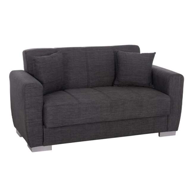 ΚΑΝΑΠΕΣ ΚΡΕΒΑΤΙ POLYA ΔΙΘΕΣΙΟΣ ΓΚΡΙ HM3241.03 150x84x88 εκ.