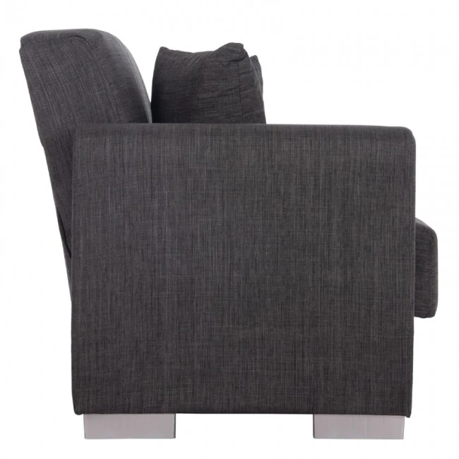 ΚΑΝΑΠΕΣ ΚΡΕΒΑΤΙ POLYA ΔΙΘΕΣΙΟΣ ΓΚΡΙ HM3241.03 150x84x88 εκ.