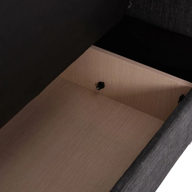 ΚΑΝΑΠΕΣ ΚΡΕΒΑΤΙ POLYA ΔΙΘΕΣΙΟΣ ΓΚΡΙ HM3241.03 150x84x88 εκ.