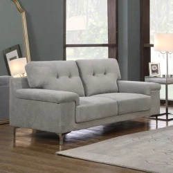NOTE 2-Seater Sofa Light Grey Fabric NOTE 2-Seater Sofa Light Grey Fabric
