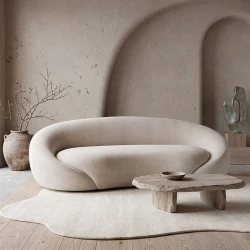 RAMON 2-Seater Sofa Ecru Fabric RAMON 2-Seater Sofa Ecru Fabric