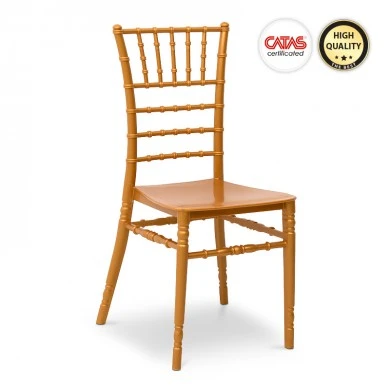 Tiffany Megapap PP catering chair in golden color 40x40,5x91cm.