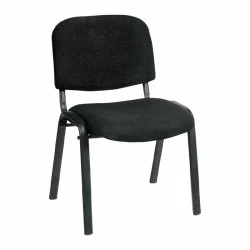 SIGMA Stacking Chair Black Frame/Black Fabric