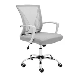 Καρέκλα εργασίας BF2120-S ύφασμα mesh χρώμα γκρι 57x65x92/103εκ.