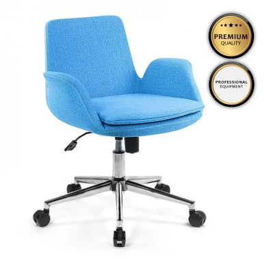 Maxim Up Megapap fabric working chair in light blue color 65x60x90cm.