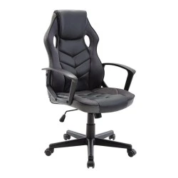 Καρέκλα Gaming BF7700 τεχνόδερμα - ύφασμα mesh χρώμα μαύρο - γκρι 62x59x105/117εκ.