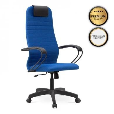 Darkness Megapap office chair with double Mesh fabric in blue color 66,5x70x125/135cm.