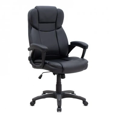 Morgan Megapap  office chair with PU leather in black color 67x65x112/122cm.