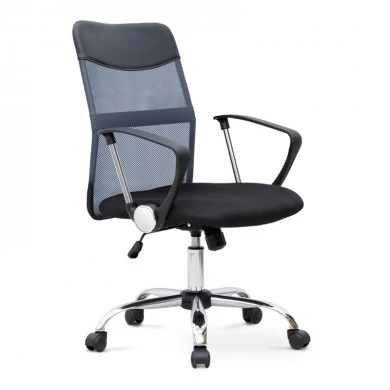 Franco Megapap office chair with Mesh fabric in grey - black color 59x57x95/105cm.