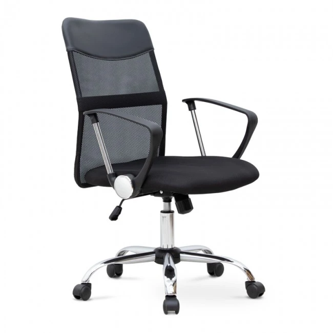 Franco Megapap office chair with Mesh fabric in black color 59x57x95/105cm.