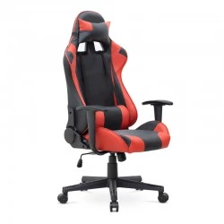 Alonso Megapap PU leather office gaming chair in red -black color 67x70x125/135cm.