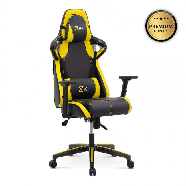 GAMING VORTEX MEGAPAP office gamind chair in yellow - black color 68x71x125/133cm.