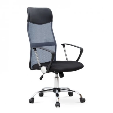 Marco Megapap office chair with Mesh fabric in grey - black color 62x59x110/120cm.