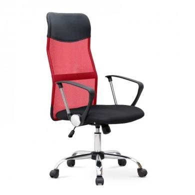 Marco Megapap office chair with Mesh fabric in red - black color 62x59x110/120cm.