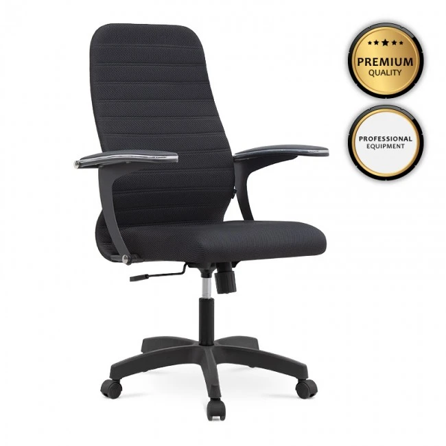 Melani Megapap office chair with double Mesh fabric in black color 66,5x70x102/112cm.