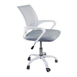 Καρέκλα γραφείου BF2101-SW ύφασμα Mesh χρώμα γκρι - λευκό 57x53x90-100εκ. Καρέκλα γραφείου BF2101-SW ύφασμα Mesh χρώμα γκρι - λευκό 57x53x90-100εκ.