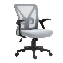 Καρέκλα γραφείου BF2130 mesh ύφασμα χρώμα γκρι 61x57x91/101εκ.