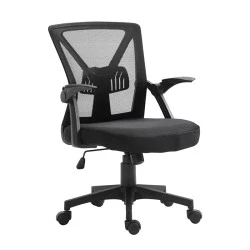 Καρέκλα γραφείου BF2130 mesh ύφασμα χρώμα μαύρο 61x57x91/101εκ.