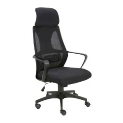 Καρέκλα γραφείου BF2950 με ύφασμα mesh χρώμα μαύρο 62x62x113/121εκ.
