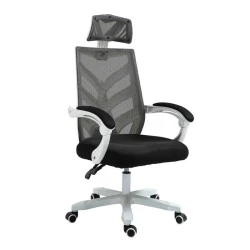 BF2985 Πολυθρόνα Γραφείου Διευθυντή Άσπρο - Mesh Μαύρο