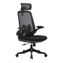 Καρέκλα γραφείου BF3950 ύφασμα mesh χρώμα μαύρο 72x63x113/123εκ.