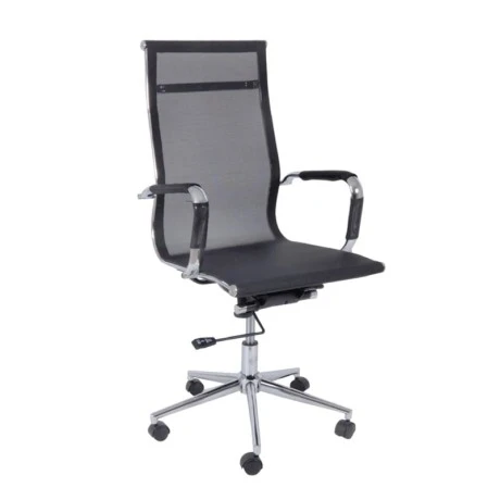 Καρέκλα γραφείου BF3200 ύφασμα mesh χρώμα μαύρο 55x64x108/116εκ.