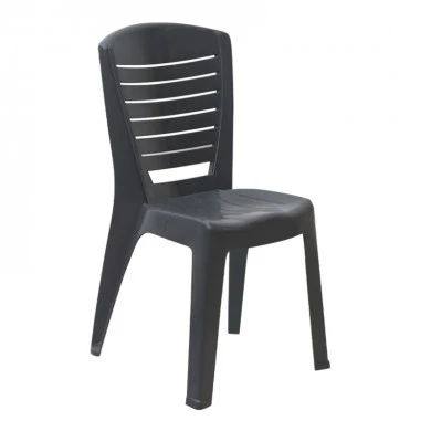 Tabia Megapap polypropylene armchair in anthracite color 47x49x86cm.