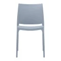 Καρέκλα πολυπροπυλενίου σε silver γκρι χρώμα 44x50x81 εκ. MAYA SIESTA