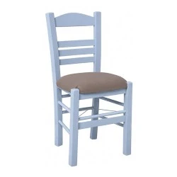 SIFNOS Beech Chair Impregnation Lacquer Grey/Pu Cappuccino SIFNOS Beech Chair Impregnation Lacquer Grey/Pu Cappuccino