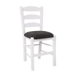 SKIROS Beech Chair Impregnation Lacquer White/Suede Anthracite SKIROS Beech Chair Impregnation Lacquer White/Suede Anthracite