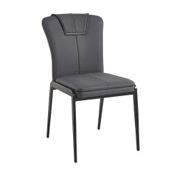 ANDRIA Chair Metal Black/Pu Anthracite