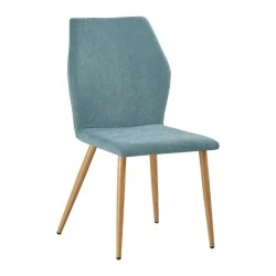 LETO Chair Natural Wood Color Metal/Pale Green Fabric LETO Chair Natural Wood Color Metal/Pale Green Fabric