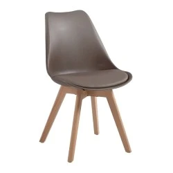 Καρέκλα τραπεζαρίας Martin PP - PU sand beige - ξύλινο φυσικό πόδι 49x56x82εκ. Καρέκλα τραπεζαρίας Martin PP - PU sand beige - ξύλινο φυσικό πόδι 49x56x82εκ.