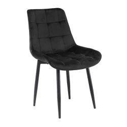 MYRIAM-R Chair Metal Black/Fabric Velure Black MYRIAM-R Chair Metal Black/Fabric Velure Black
