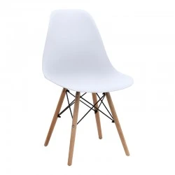 Nova Megapap PP dining chair in white color 46x51x80cm.